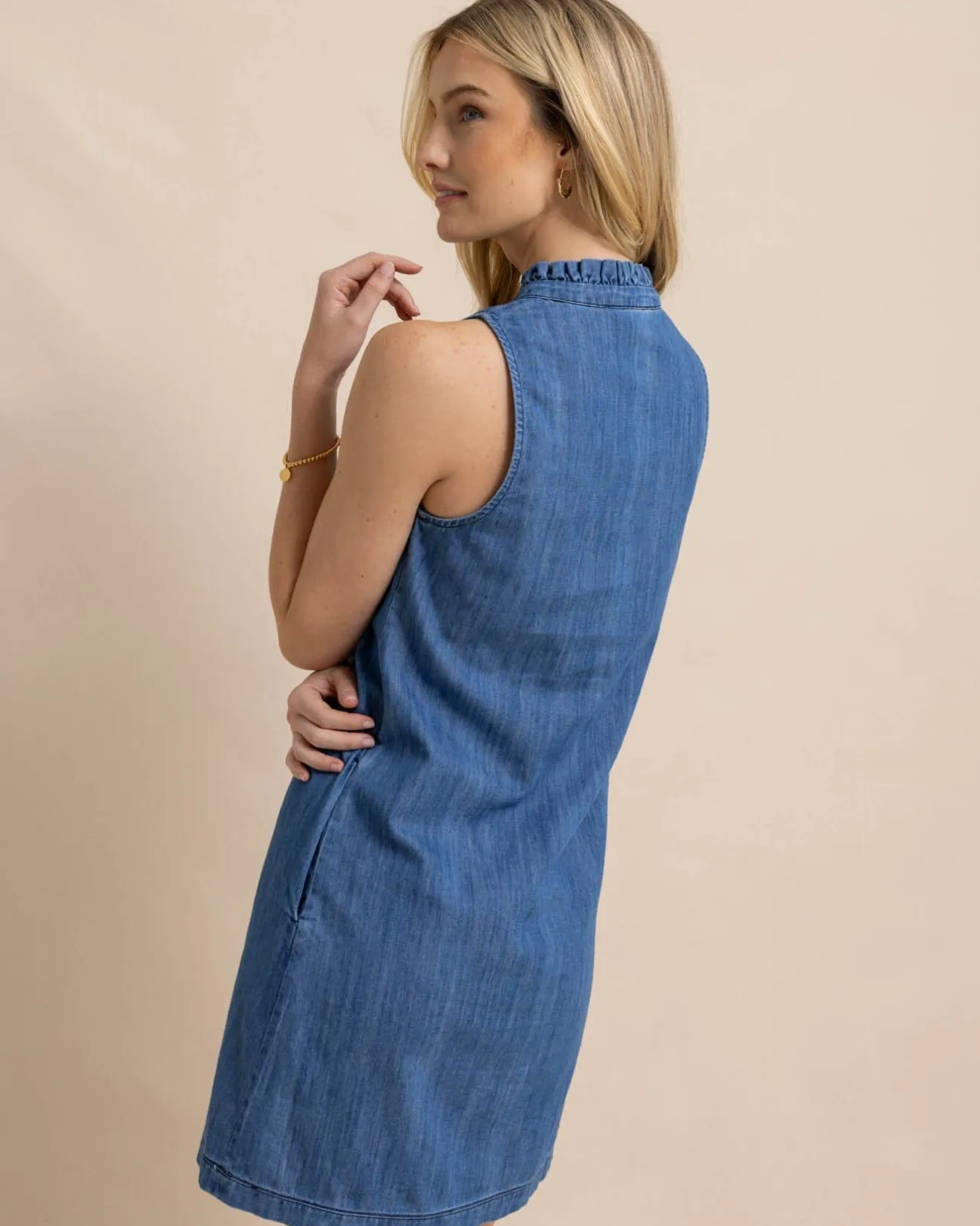 Adelyn Denim Dress<Southern Tide Cheap