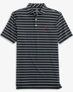 Alabama Crimson Tide Brrr°®Eeze Desmond Stripe Polo<Southern Tide Fashion