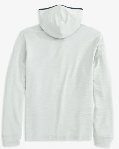Alabama Crimson Tide Scuttle Heather Quarter Zip Hoodie<Southern Tide Clearance