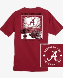 Alabama Tide Fishing Flag T-Shirt<Southern Tide Best
