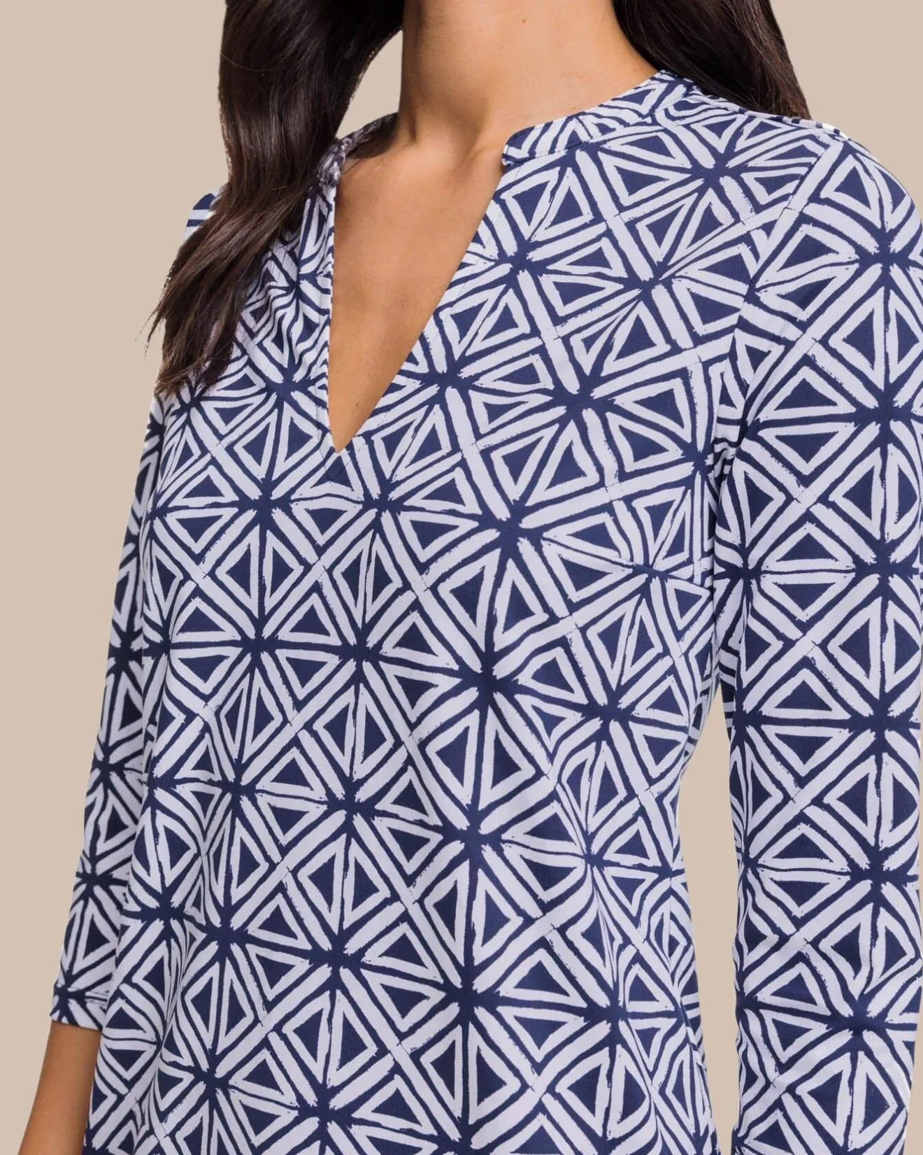 Alicia Painted Geo Performance Dress<Southern Tide Best