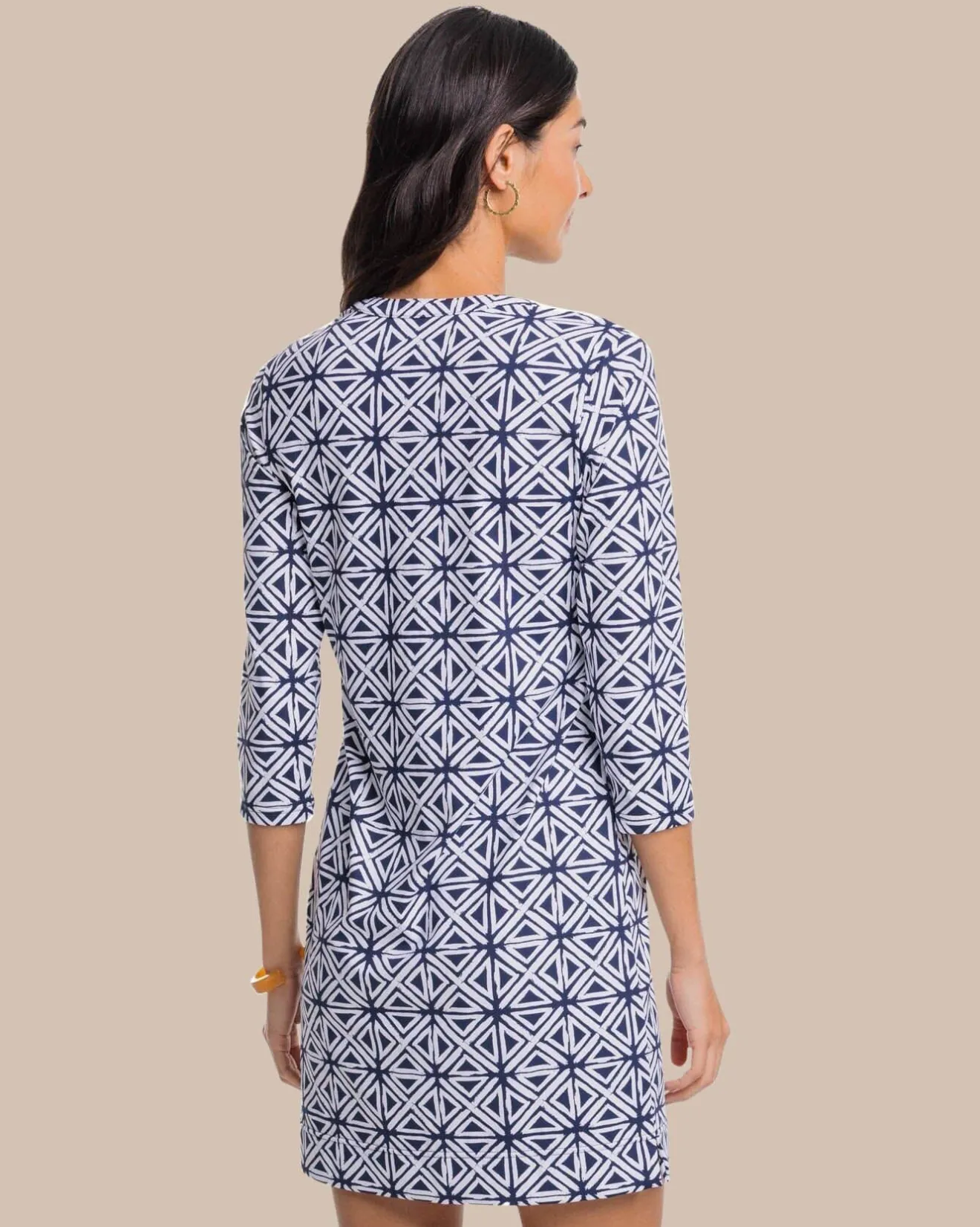 Alicia Painted Geo Performance Dress<Southern Tide Best