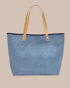 All Day Denim Tote<Southern Tide Fashion