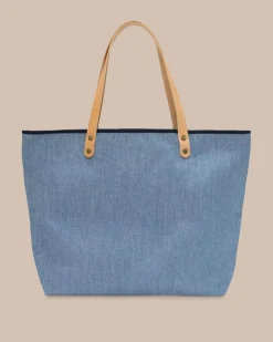 All Day Denim Tote<Southern Tide Discount