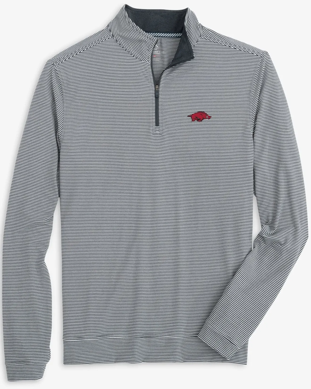 Arkansas Razorbacks Cruiser Micro-Stripe Heather Quarter Zip<Southern Tide Online