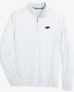Arkansas Razorbacks Cruiser Micro-Stripe Heather Quarter Zip<Southern Tide Online