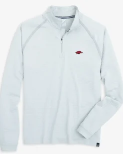 Arkansas Razorbacks Scuttle Heather Quarter Zip<Southern Tide Flash Sale