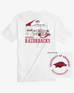 Arkansas Razorbacks Tailgate Time T-Shirt<Southern Tide Cheap
