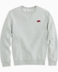 Arkansas Upper Deck Pullover Sweatshirt<Southern Tide Shop