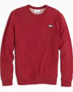 Arkansas Upper Deck Pullover Sweatshirt<Southern Tide Shop
