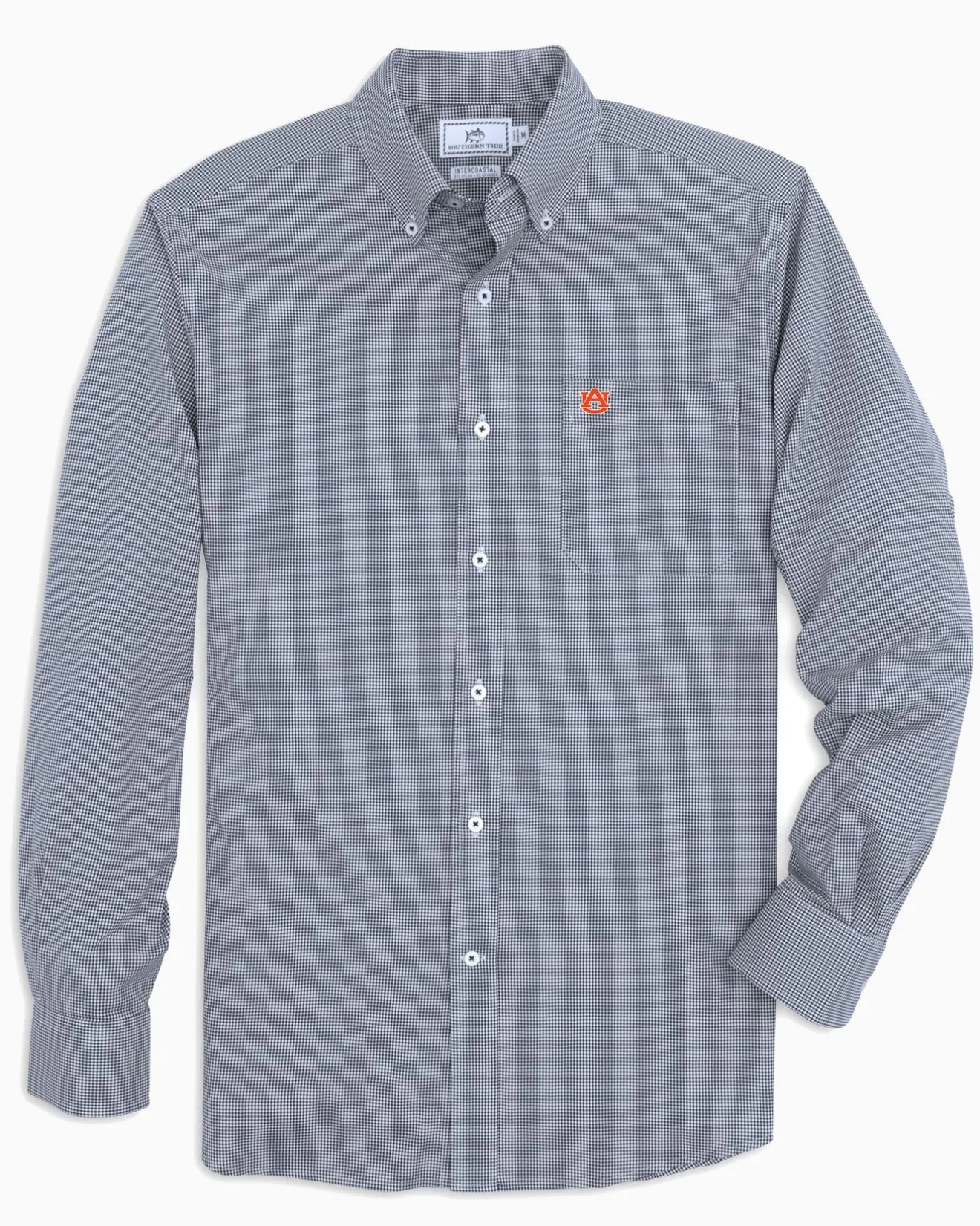 Auburn Tigers Gingham Button Down Shirt<Southern Tide Flash Sale