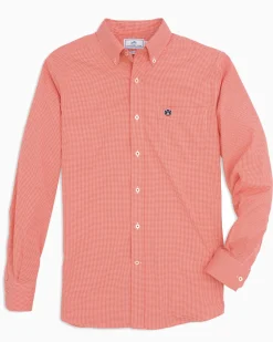 Auburn Tigers Gingham Button Down Shirt<Southern Tide Flash Sale