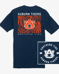 Auburn Tigers Halftone Monstera T-Shirt<Southern Tide Hot
