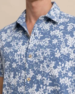Beachcast Island Blooms Knit Short Sleeve Sport Shirt<Southern Tide Cheap