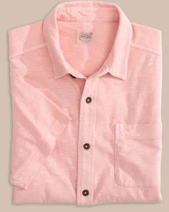 Beachcast Solid Knit Short Sleeve Sport Shirt<Southern Tide Best