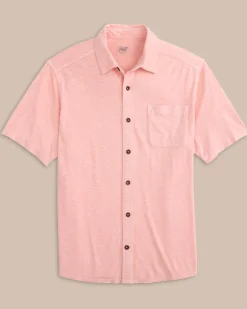 Beachcast Solid Knit Short Sleeve Sport Shirt<Southern Tide Best