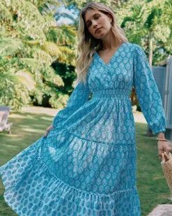 Blaire Garden Variety Printed Maxi Dress<Southern Tide Sale