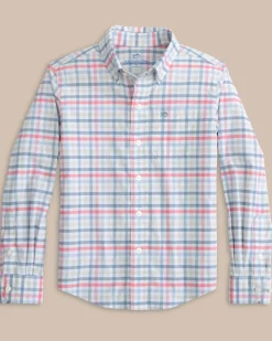 Boys Coastal Passage Plaid Long Sleeve Shirt<Southern Tide Shop