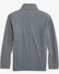 Boys Cruiser Heather Micro-Stripe Quarter Zip Pullover<Southern Tide Shop