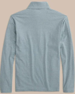 Boys Cruiser Heather Micro-Stripe Quarter Zip Pullover<Southern Tide Shop