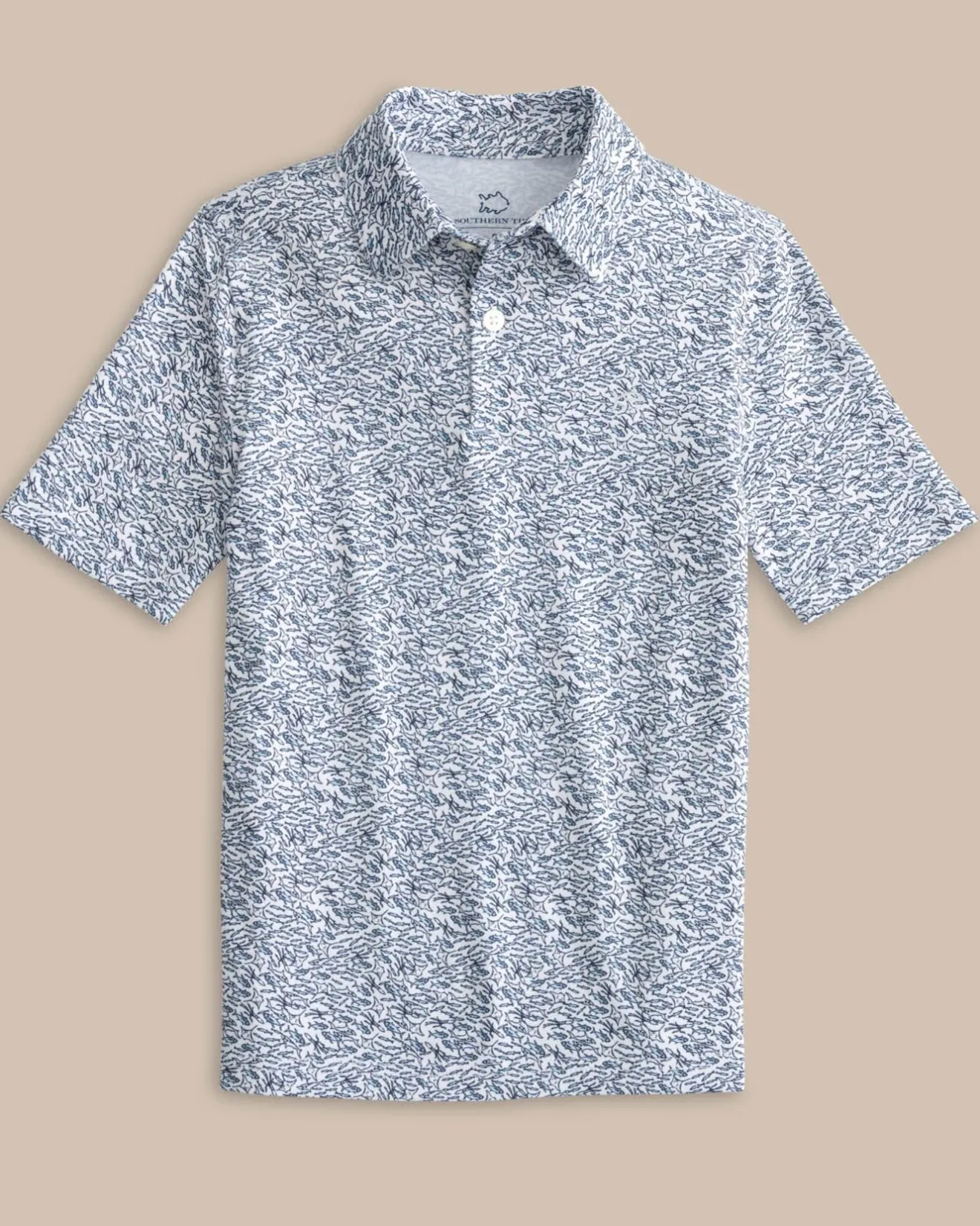 Boys Driver Schooling Fish Polo Shirt<Southern Tide Clearance