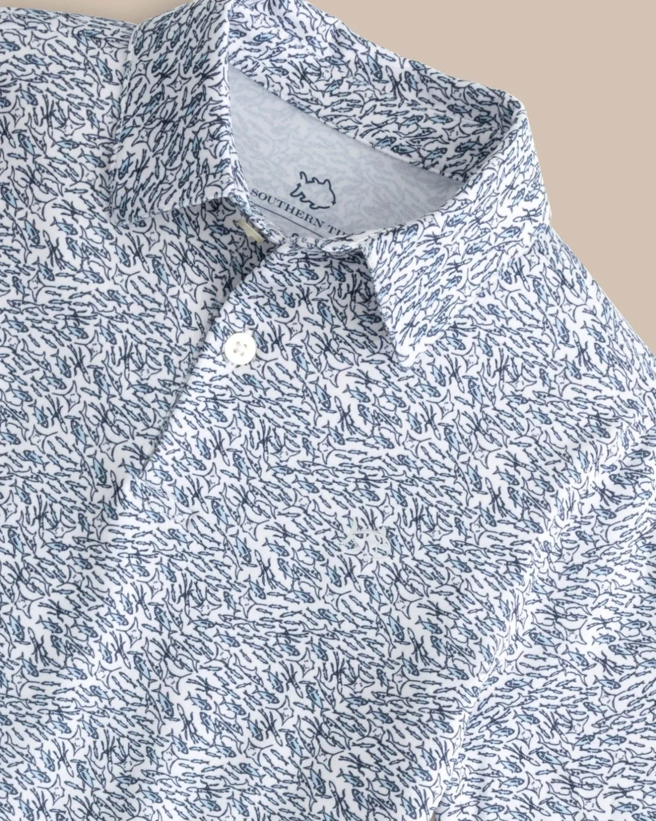 Boys Driver Schooling Fish Polo Shirt<Southern Tide Clearance