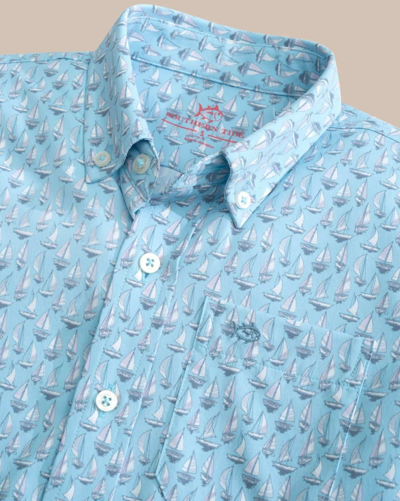 Boys Intercoastal Forget A-Boat It Short Sleeve Sport Shirt<Southern Tide Outlet