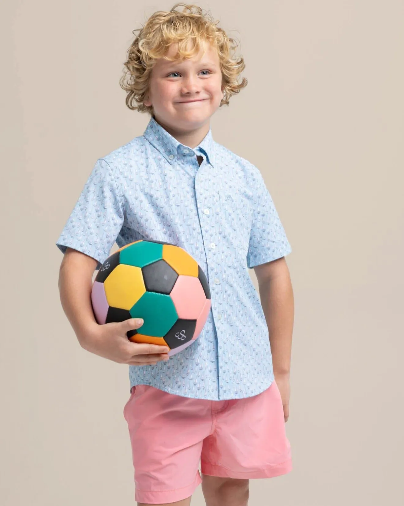 Boys Intercoastal Forget A-Boat It Short Sleeve Sport Shirt<Southern Tide Outlet