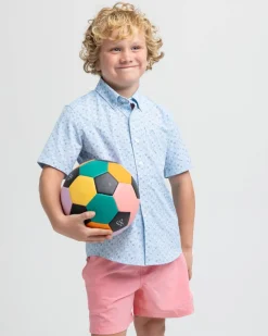 Boys Intercoastal Forget A-Boat It Short Sleeve Sport Shirt<Southern Tide Outlet
