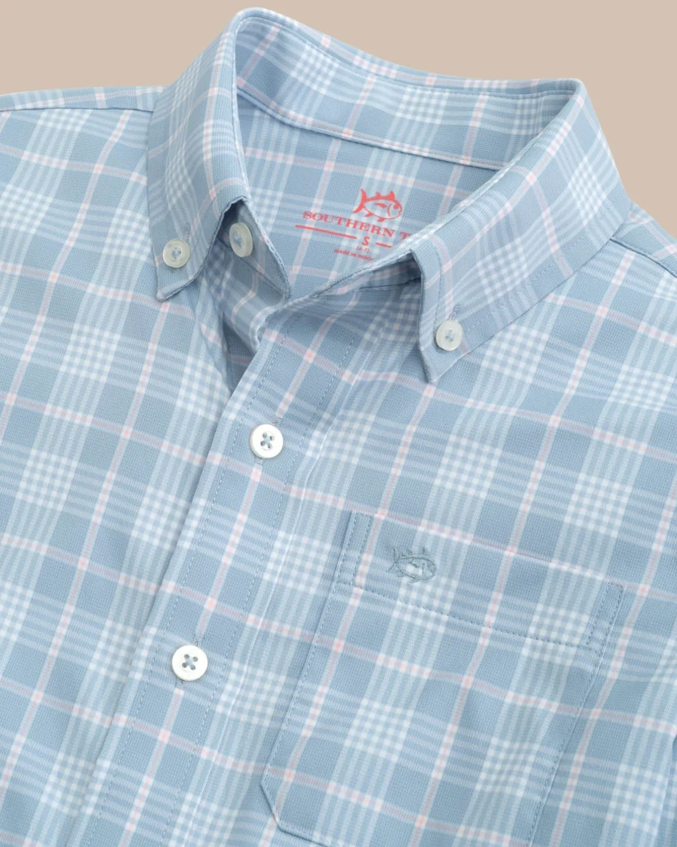 Boys Intercoastal Primrose Plaid Long Sleeve Sport Shirt<Southern Tide Hot