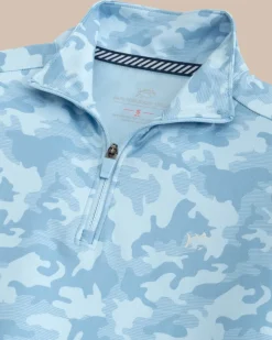 Boys Island Camo Print Cruiser Quarter Zip<Southern Tide Best