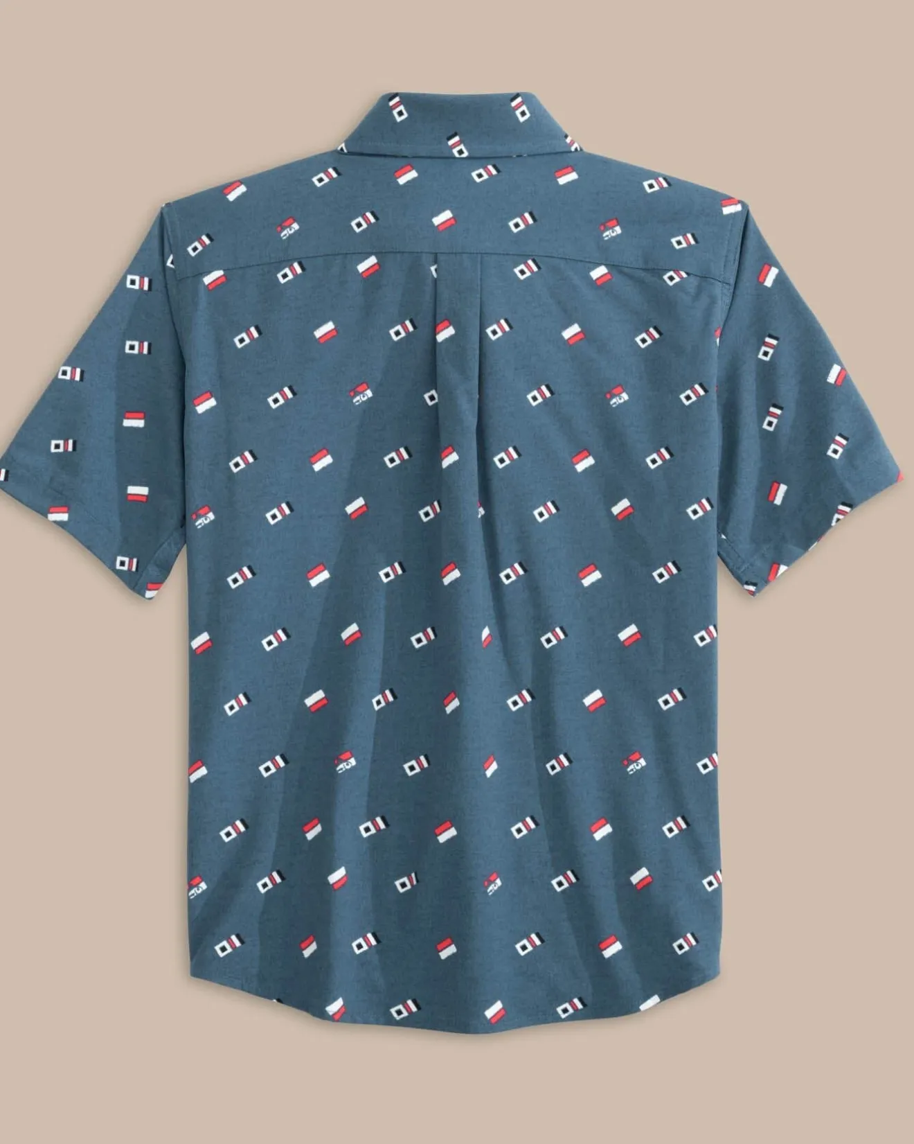 Boys Keep It Nautical Heather Intercoastal Short Sleeve Sport Shirt<Southern Tide Shop