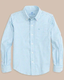 Boys Long Sleeve Hartwell Plaid Sport Shirt<Southern Tide Clearance