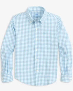 Boys Long Sleeve Hartwell Plaid Sport Shirt<Southern Tide Clearance