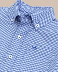 Boys Mini Gingham Intercoastal Button Down Shirt<Southern Tide Fashion
