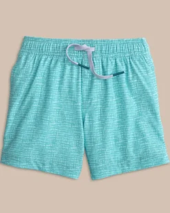 Boys Painted Check Swim Trunk<Southern Tide Discount