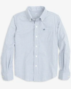 Boys Rosemont Tattersall Intercoastal Sport Shirt<Southern Tide Cheap