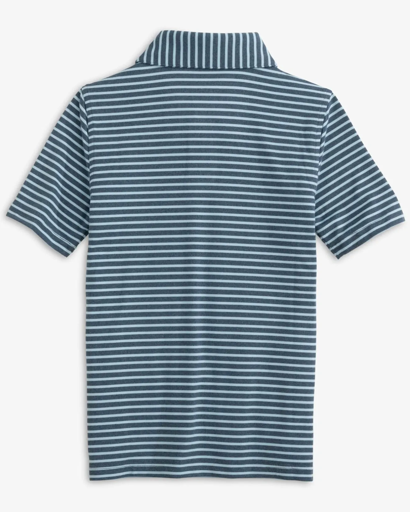 Boys Ryder Heather Marin Stripe Performance Polo Shirt<Southern Tide Best Sale