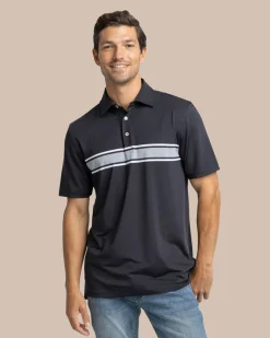 Brenton Chest Stripe Performance Polo<Southern Tide New