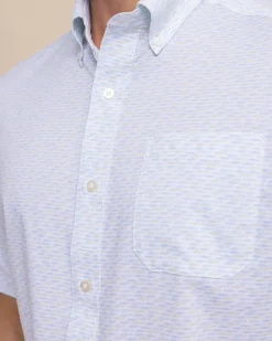 Brrr° Intercoastal Casual Water Short Sleeve Sport Shirt<Southern Tide Discount