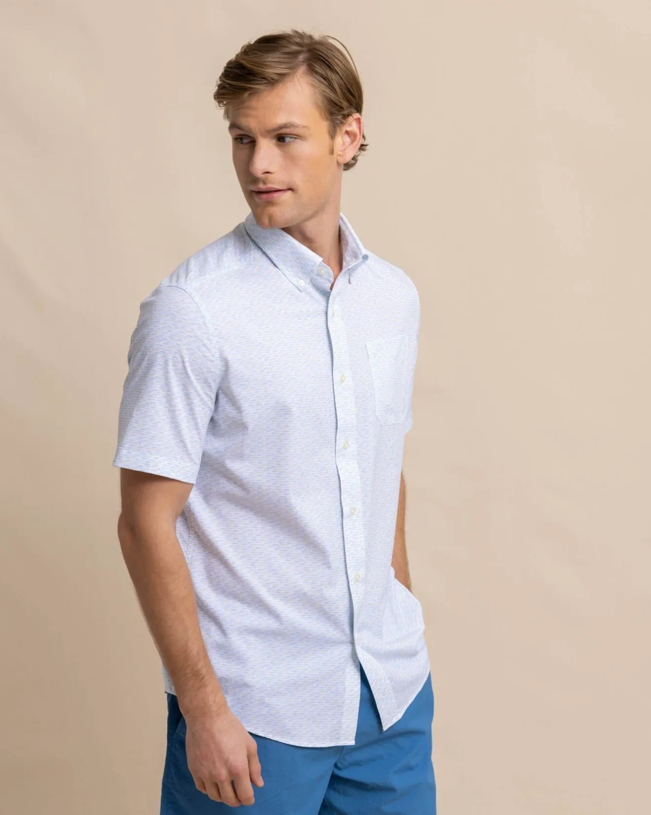 Brrr° Intercoastal Casual Water Short Sleeve Sport Shirt<Southern Tide Discount