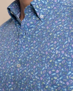 Brrr° Intercoastal Dazed And Transfused Short Sleeve Sport Shirt<Southern Tide Flash Sale