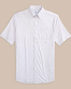 Brrr° Intercoastal Floral To See Short Sleeve Sport Shirt<Southern Tide Cheap