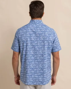 Brrr° Intercoastal Sunset Beach Short Sleeve Sport Shirt<Southern Tide Hot
