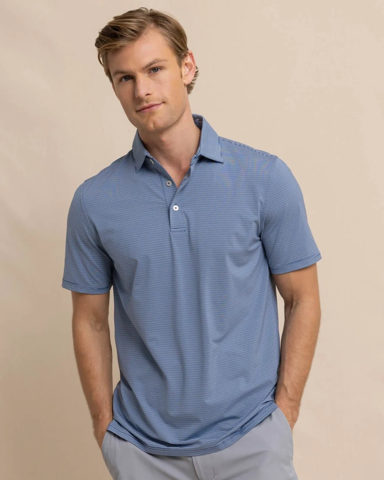 Brrr°-Eeze Baytop Stripe Performance Polo<Southern Tide Online