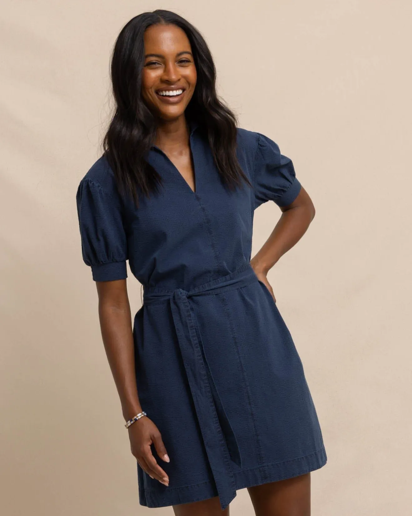 Calan Washed Seersucker Dress<Southern Tide Best Sale
