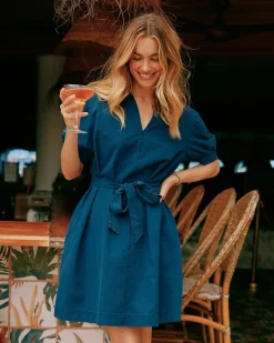Calan Washed Seersucker Dress<Southern Tide Best Sale