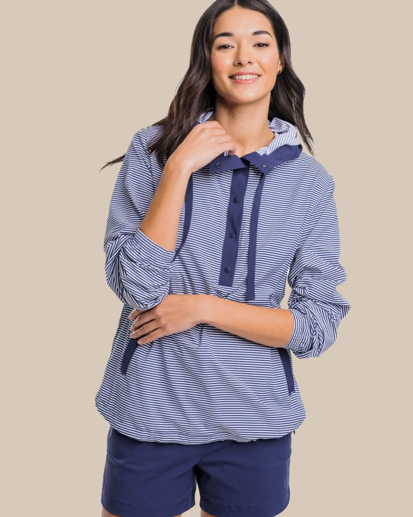 Calie Skip Stripe Popover<Southern Tide Best