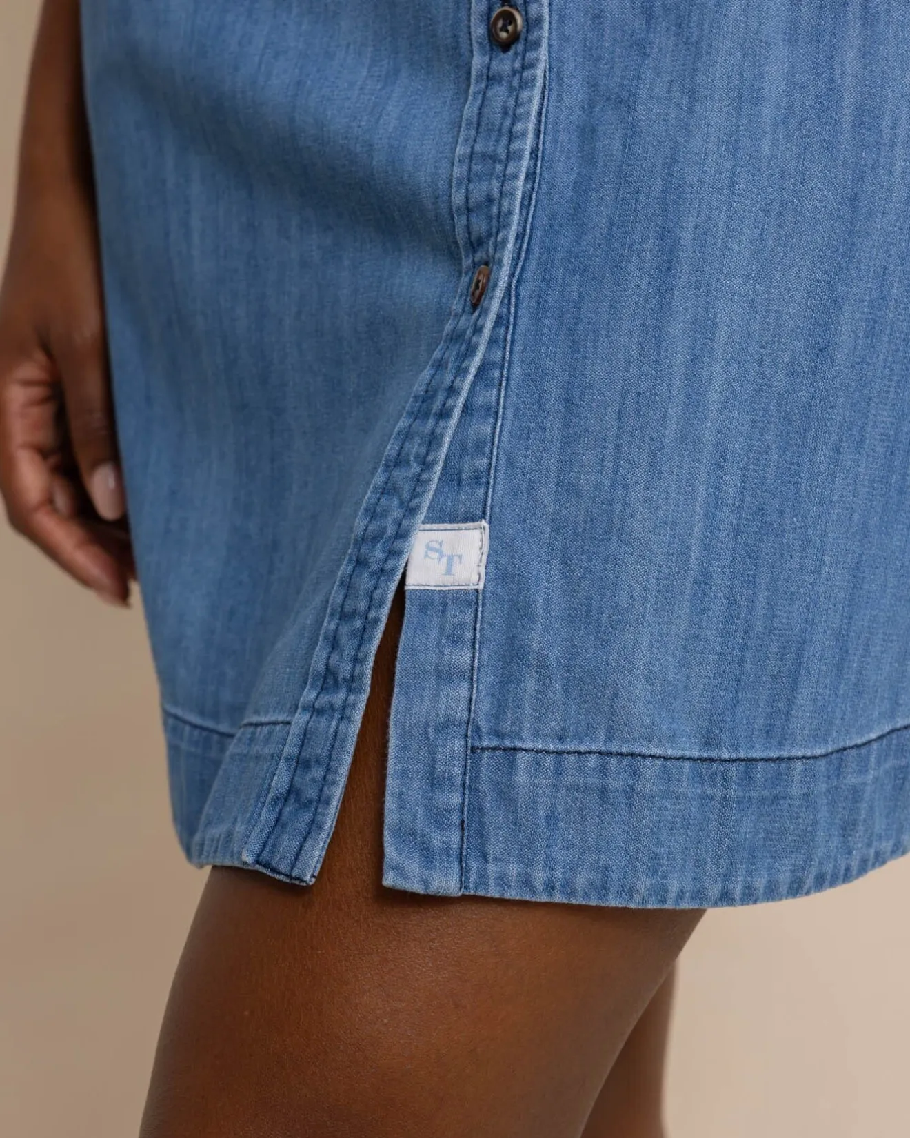 Cam Denim Dress<Southern Tide Store