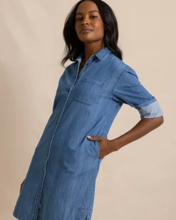 Cam Denim Dress<Southern Tide Online